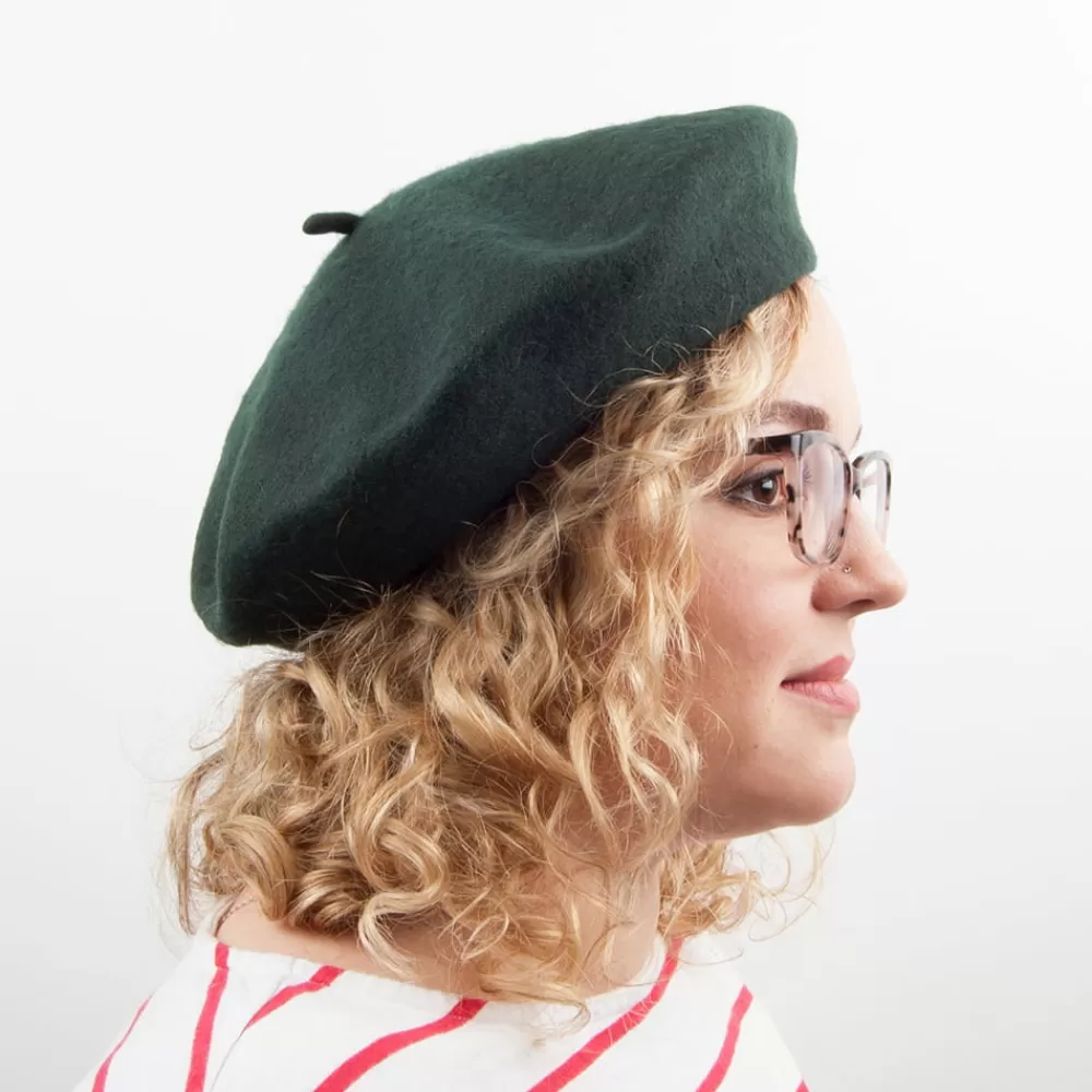 Bérets | Chapeaux Femme^Jaxon & James Béret en Laine vert foncé JAXON & JAMES