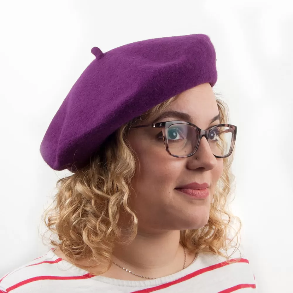 Bérets | Chapeaux Femme^Jaxon & James Béret en Laine violet JAXON & JAMES