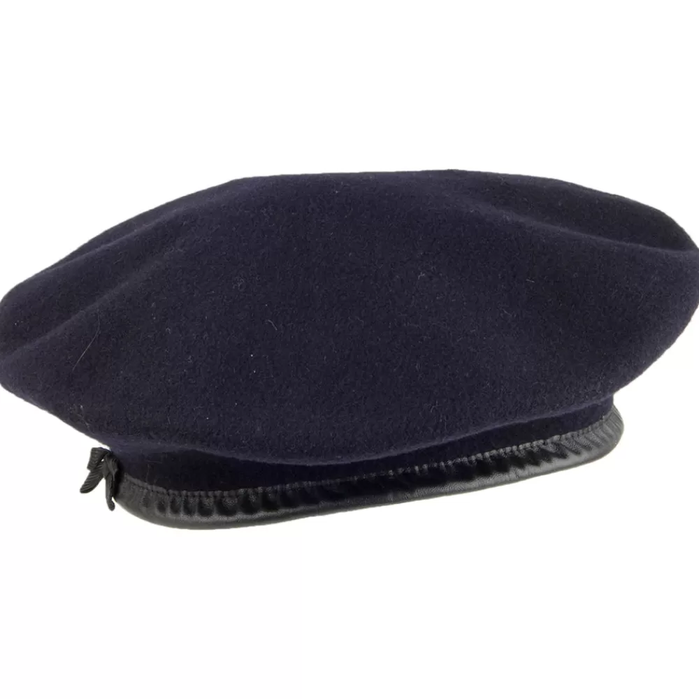 Chapeaux Hiver | Bérets^Kangol Béret Militaire en Laine Monty bleu marine