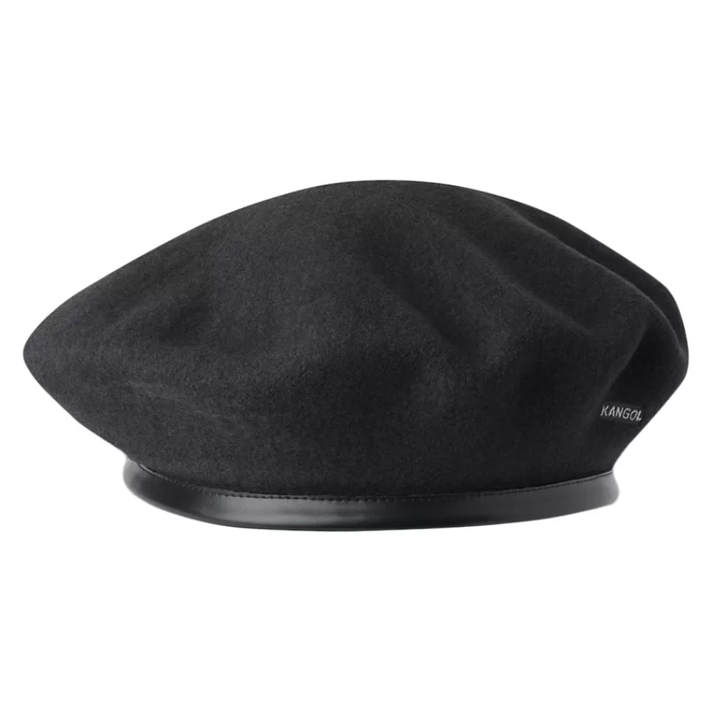 Chapeaux Hiver | Bérets^Kangol Béret Militaire en Laine Monty noir