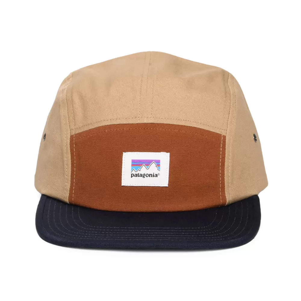 Casquettes Homme^Patagonia Casquette 5 Panel en Coton Bio Shop Sticker Graphic Maclure marron-bleu marine