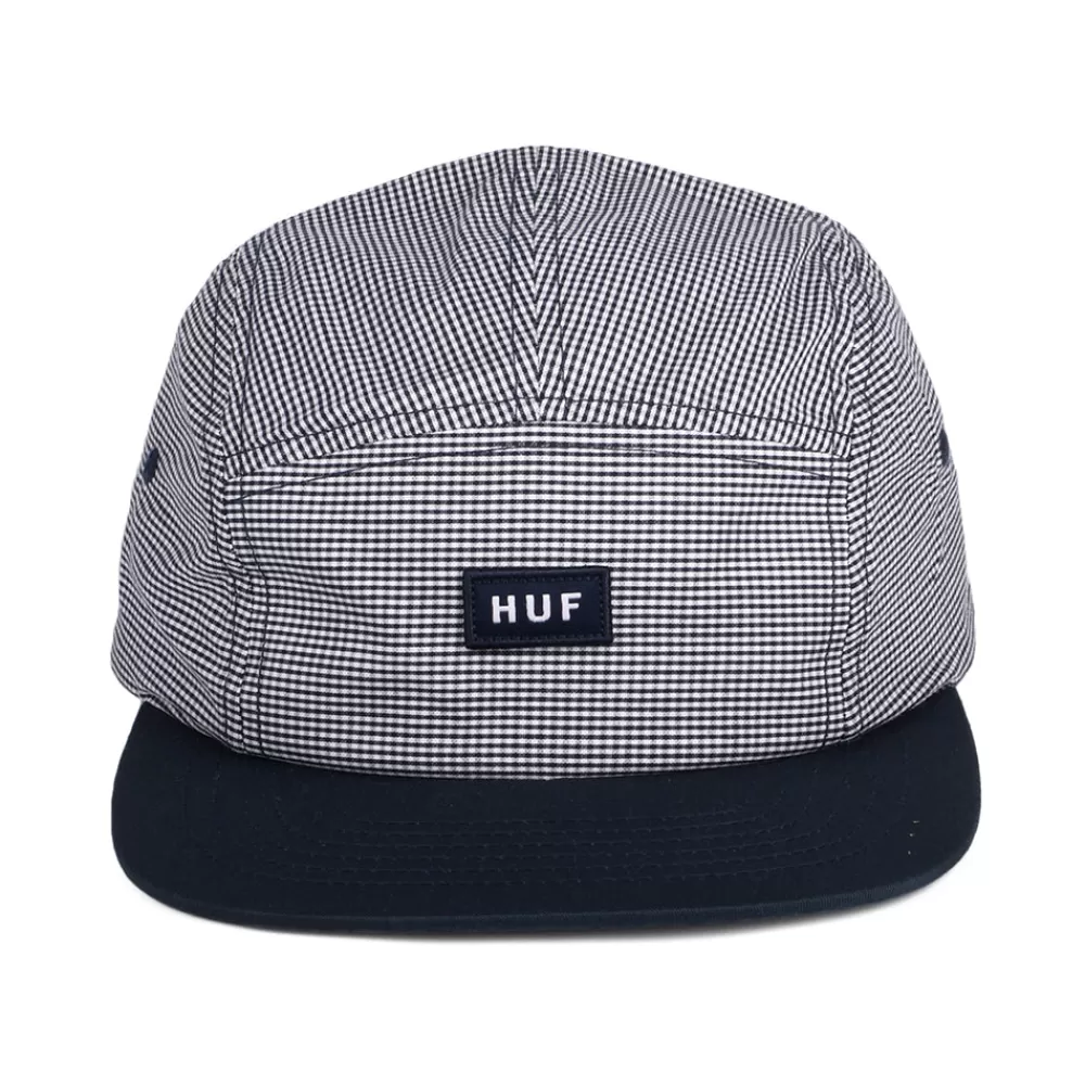Casquettes De Baseball | Casquettes Homme^HUF Casquette 5 Panel Micro Vichy bleu marine