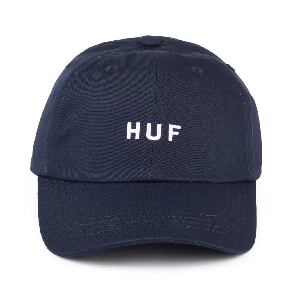 Casquettes De Baseball | Casquettes Homme^HUF Casquette à Visière Incurvée en Coton Original Logo bleu marine