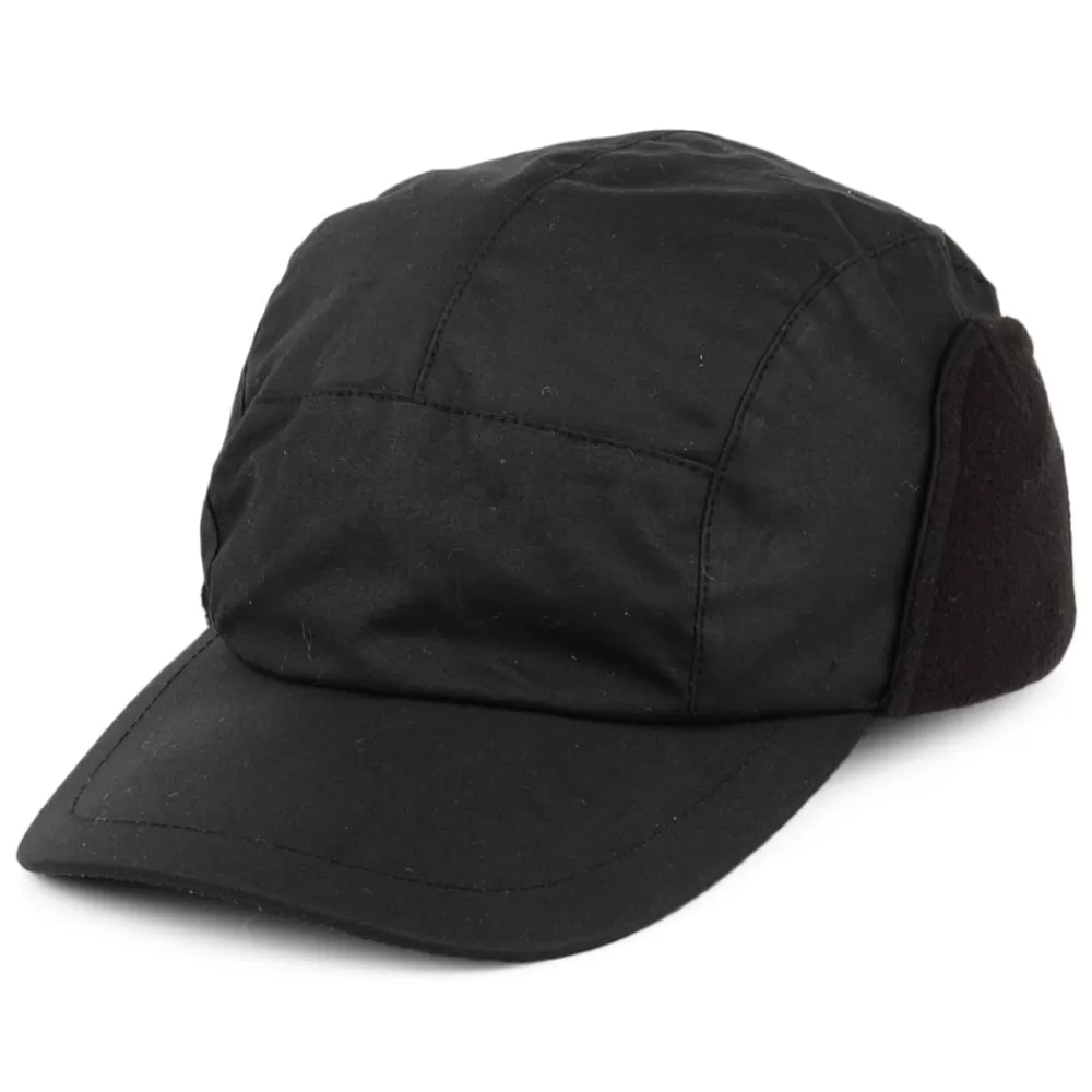 Chapeaux Hiver | Chapeaux De Pluie^Failsworth Casquette avec Protège-Oreilles Lumberjack en Coton Ciré noir