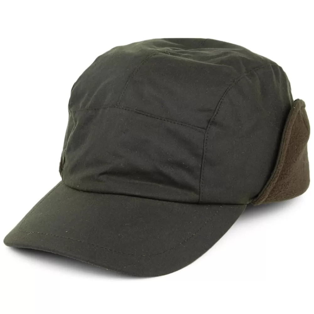 Chapeaux Hiver | Chapeaux De Pluie^Failsworth Casquette avec Protège-Oreilles Lumberjack en Coton Ciré olive