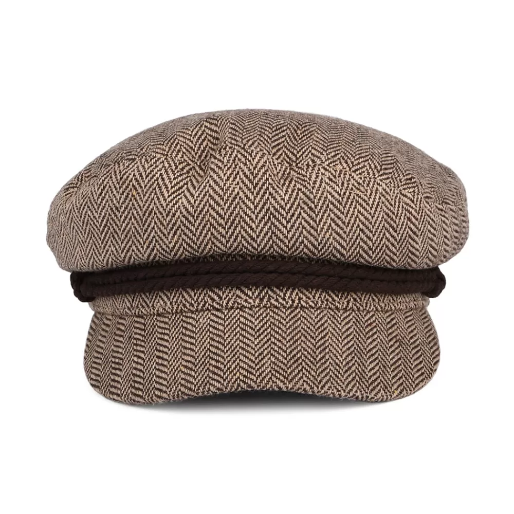 Grandes Tailles | Casquettes De Marin^Brixton Casquette de Marin à Chevrons marron foncé-sable