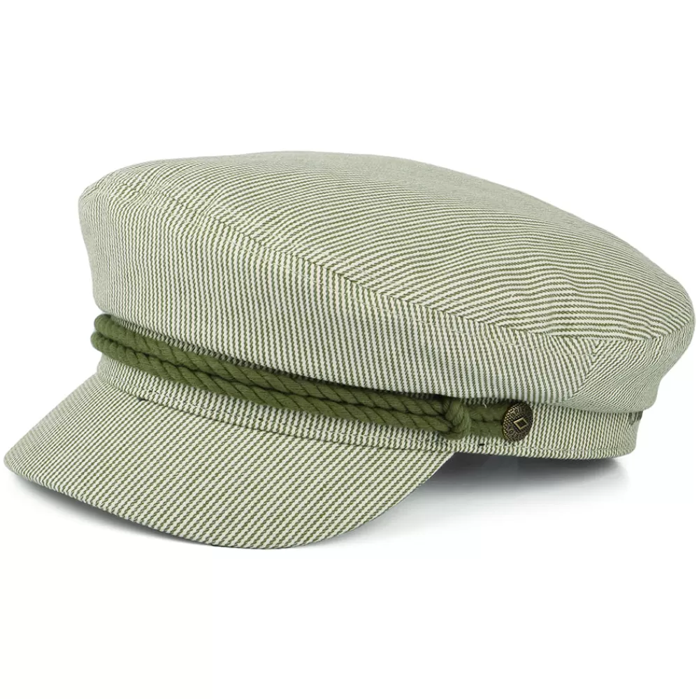 Casquettes Femme | Chapeaux Femme^Brixton Casquette de Marin à Rayures olive-crème