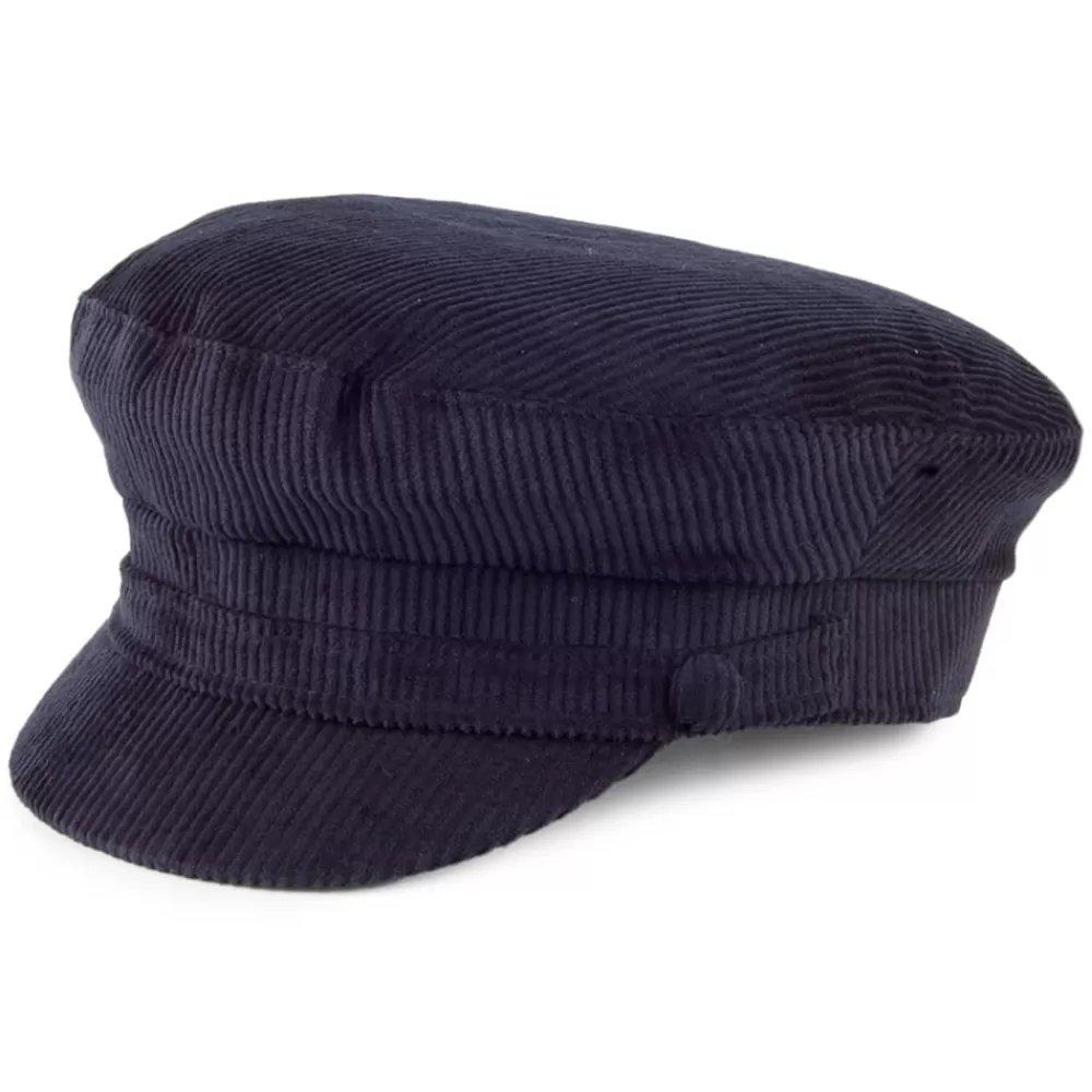 Casquettes Femme | Casquettes De Marin^Failsworth Casquette de Marin en Velours Côtelé Mariner bleu marine