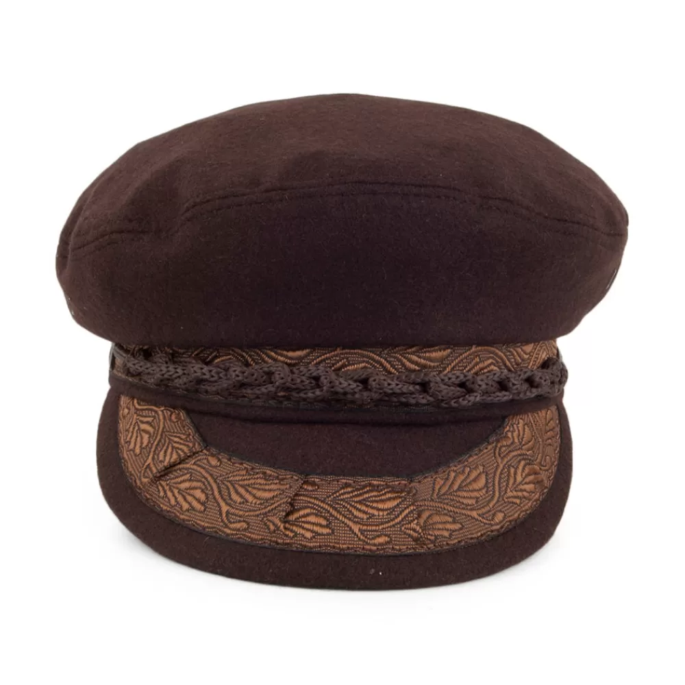 Grandes Tailles | Casquettes De Marin^Jaxon & James Casquette de Marin Grec en Laine marron JAXON & JAMES
