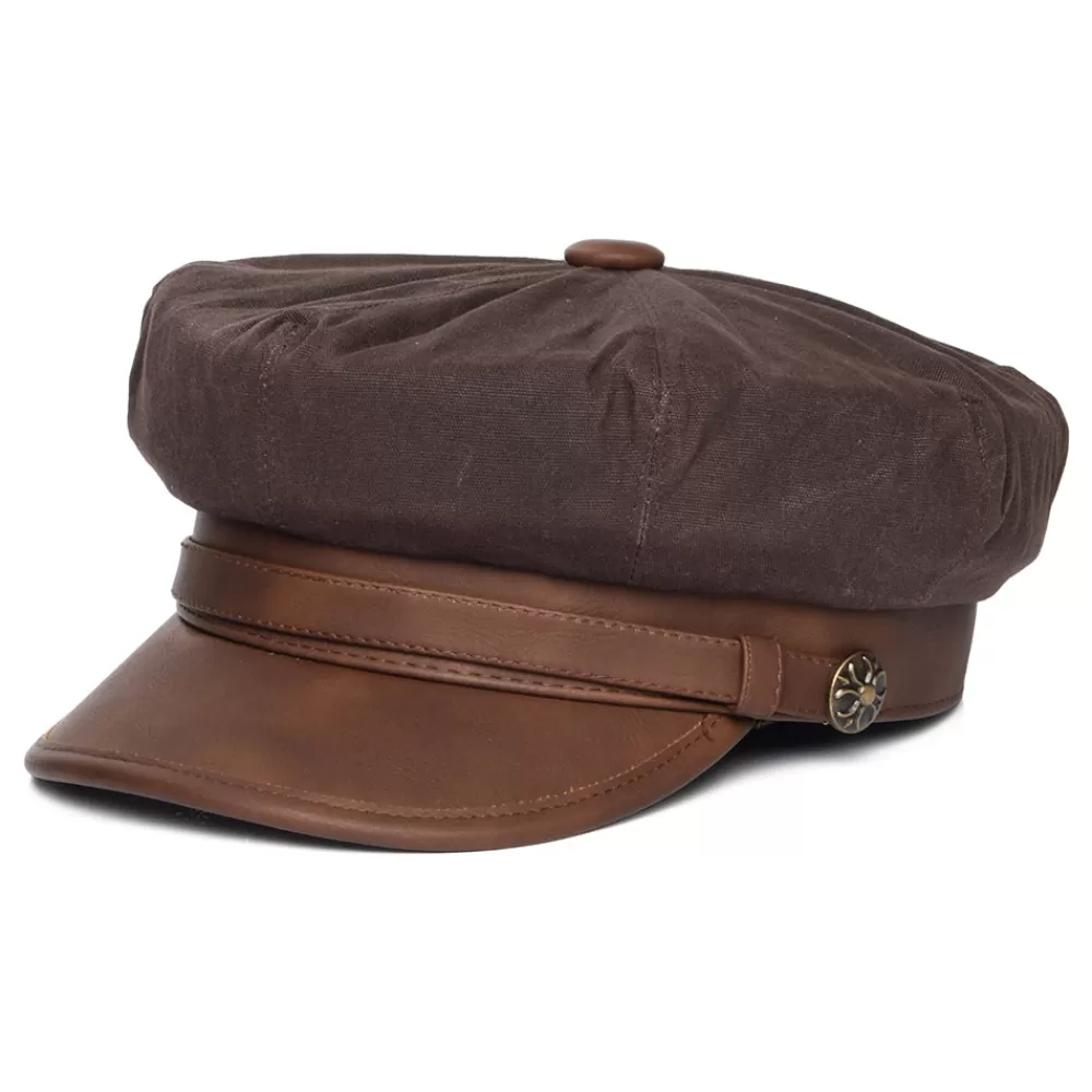 Chapeaux De Pluie | Casquettes Plates^Jaxon & James Casquette de Motard Rebelle marron JAXON & JAMES