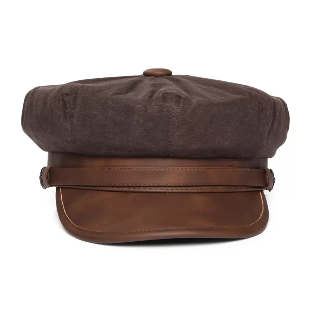 Chapeaux De Pluie | Casquettes Plates^Jaxon & James Casquette de Motard Rebelle marron JAXON & JAMES