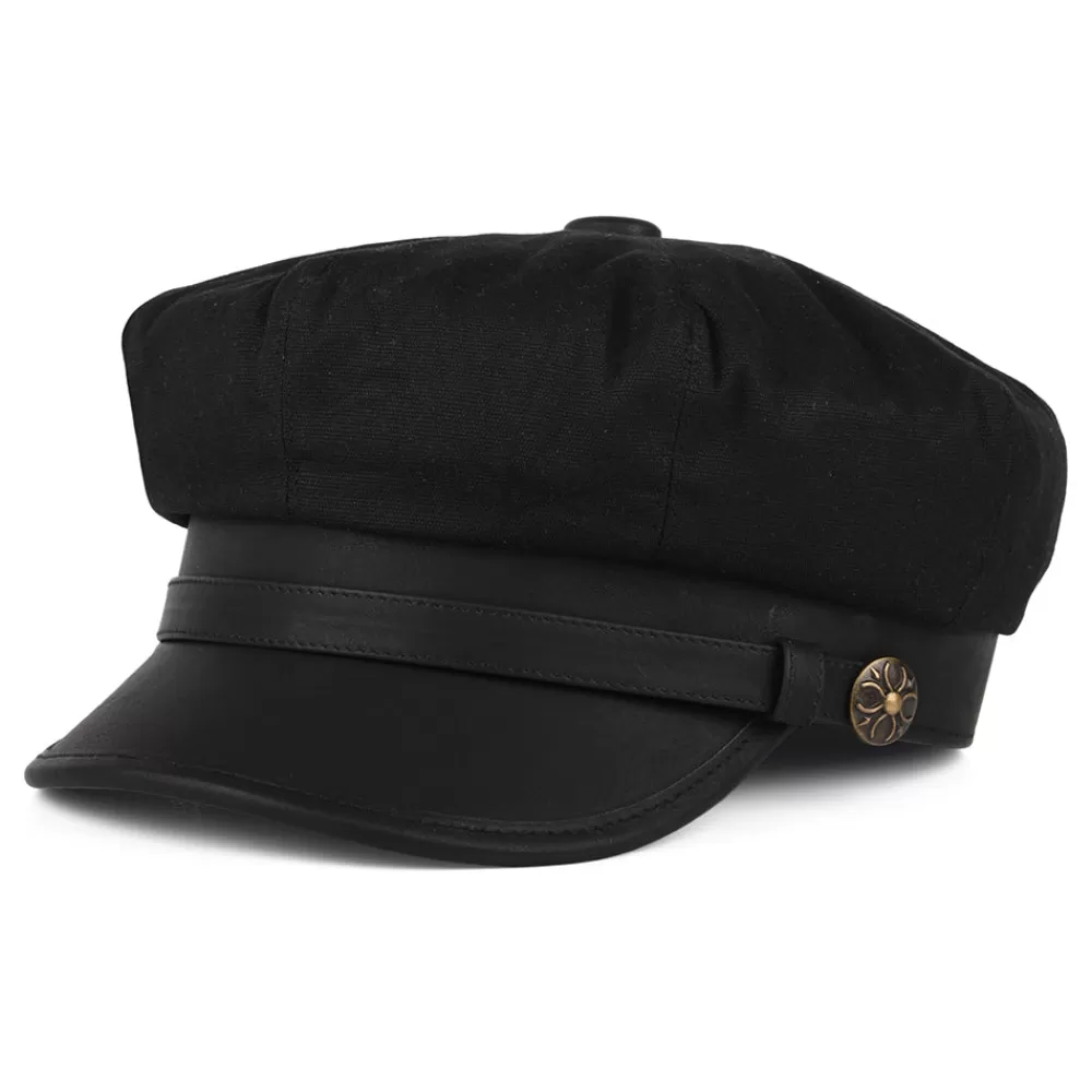 Chapeaux De Pluie | Casquettes Plates^Jaxon & James Casquette de Motard Rebelle noir JAXON & JAMES