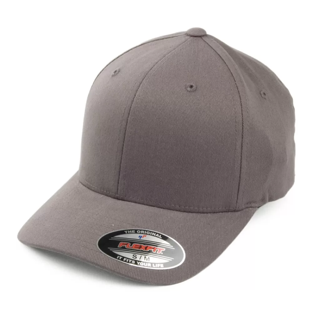Casquettes De Baseball | Casquettes Homme^FlexFit Casquette en Coton Sergé Brossé Mid-Pro gris