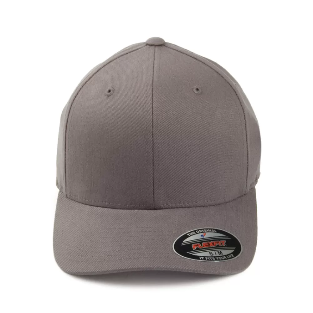 Casquettes De Baseball | Casquettes Homme^FlexFit Casquette en Coton Sergé Brossé Mid-Pro gris