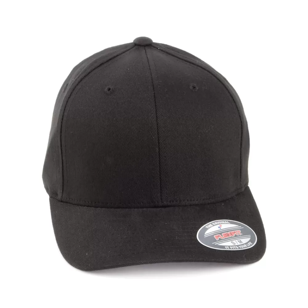 Casquettes De Baseball | Casquettes Homme^FlexFit Casquette en Coton Sergé Brossé Mid-Pro noir