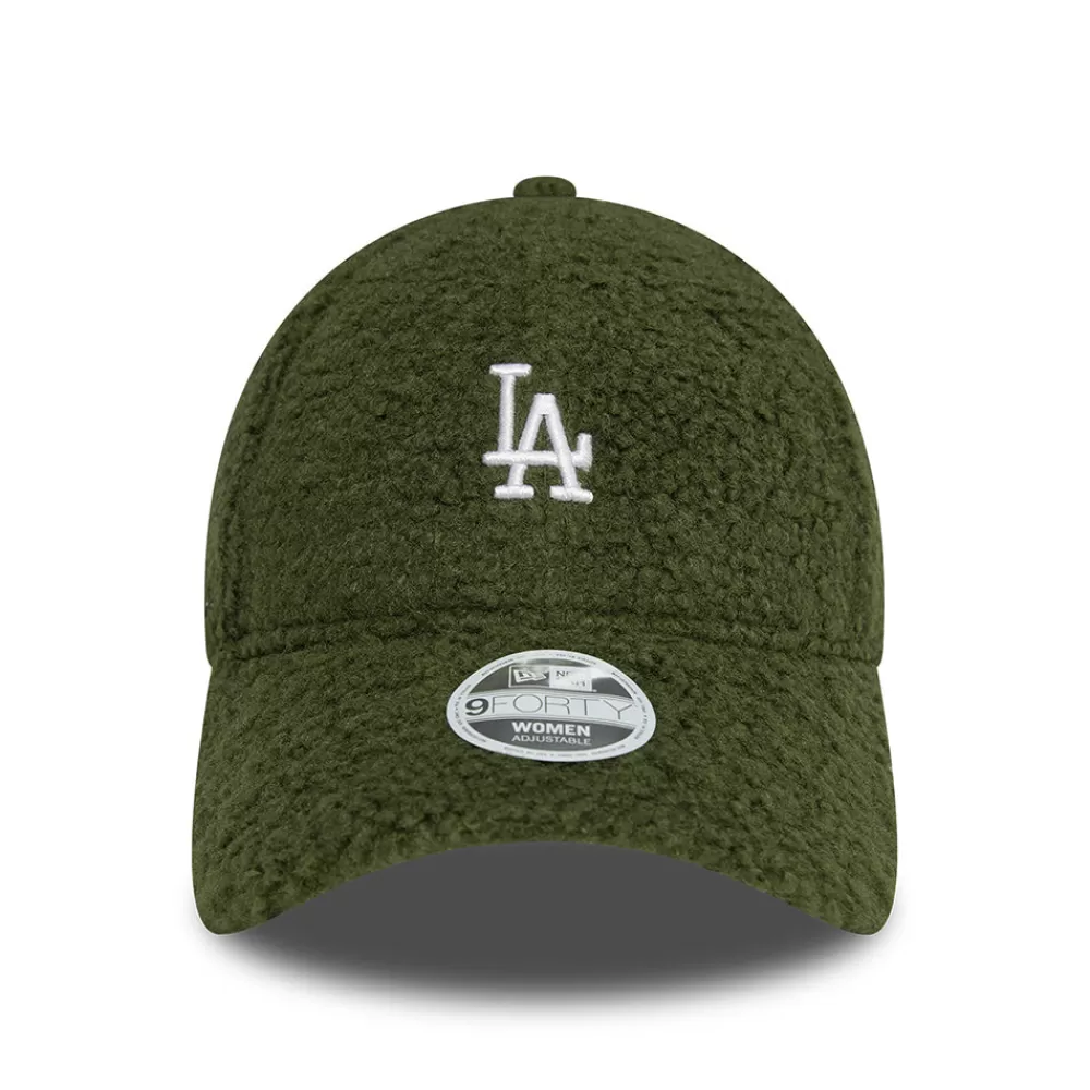 Chapeaux Hiver | Casquettes De Baseball^New Era Casquette Femme 9FORTY MLB Borg L.A. Dodgers olive-blanc