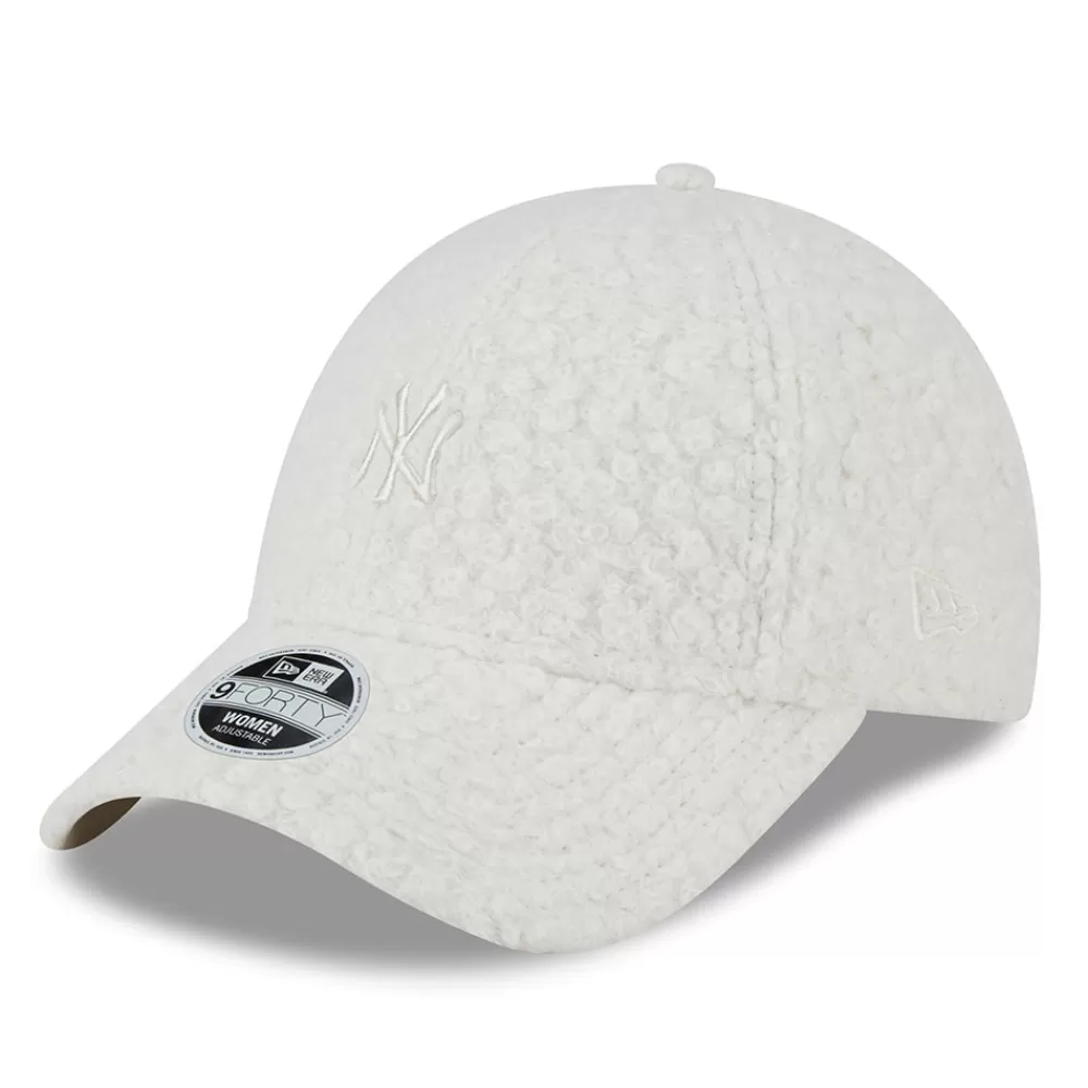 Chapeaux Hiver | Casquettes De Baseball^New Era Casquette Femme 9FORTY MLB Hypertexture New York Yankees blanc cassé