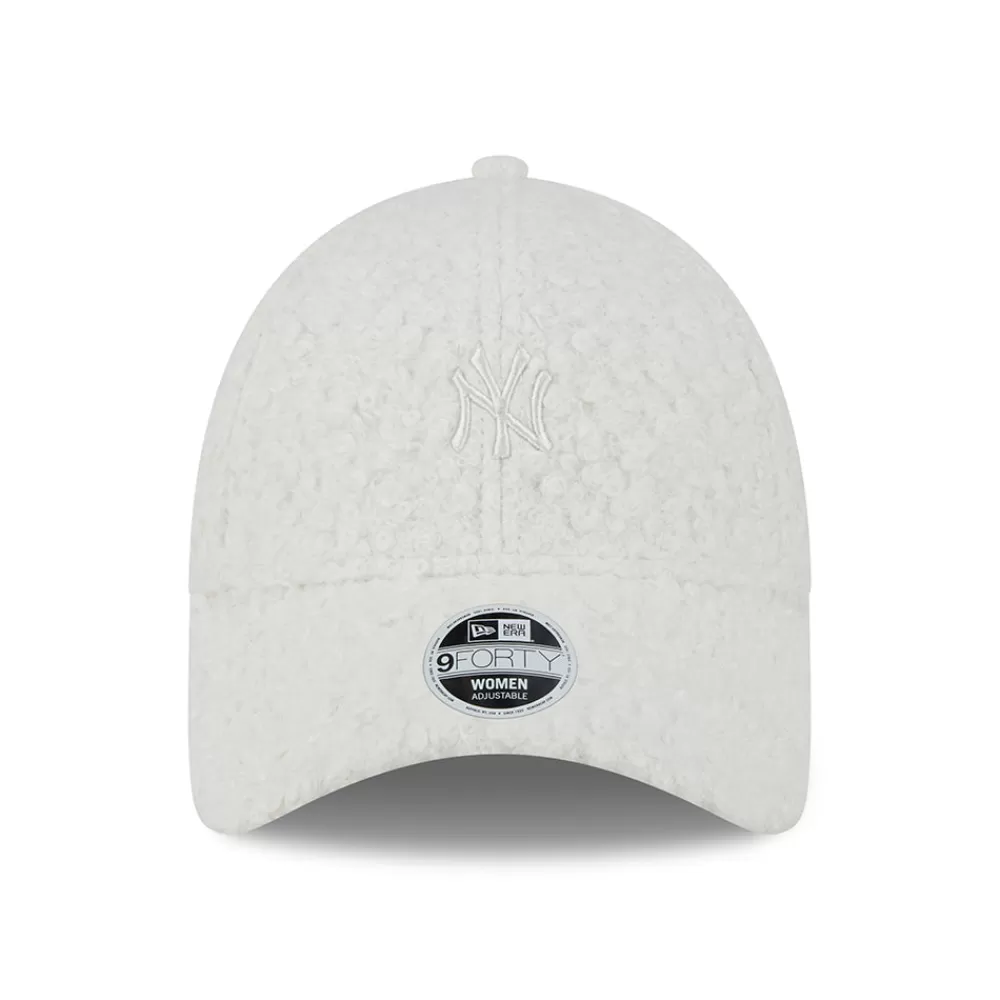 Chapeaux Hiver | Casquettes De Baseball^New Era Casquette Femme 9FORTY MLB Hypertexture New York Yankees blanc cassé