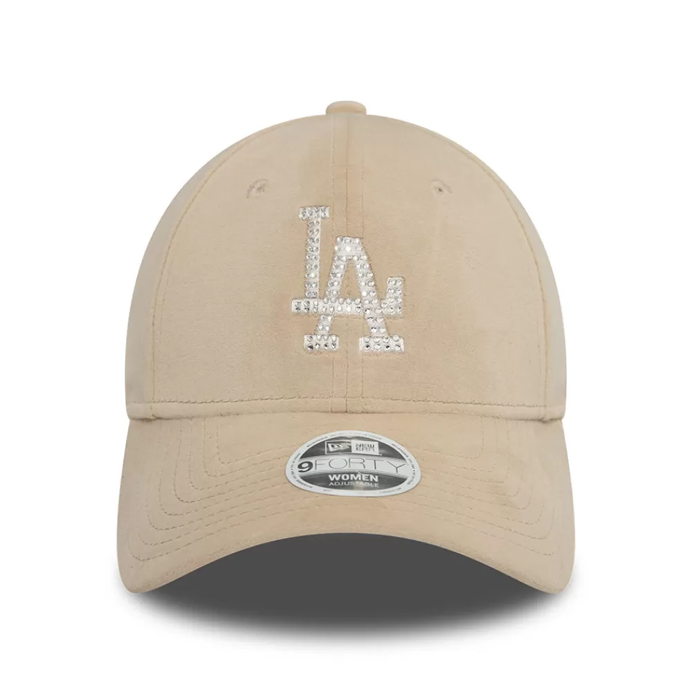 Chapeaux Hiver | Casquettes De Baseball^New Era Casquette Femme 9FORTY MLB Velour Diamante L.A. Dodgers pierre