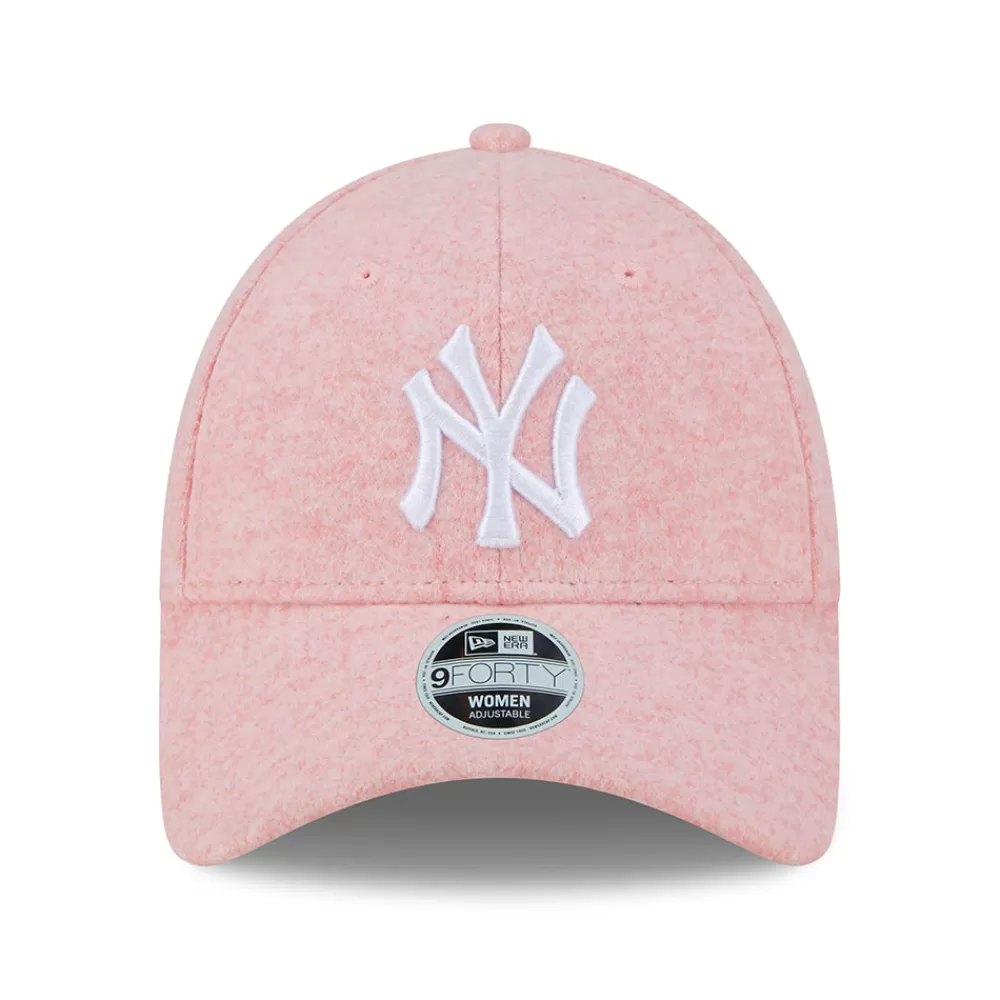 Chapeaux Hiver | Casquettes De Baseball^New Era Casquette Femme 9FORTY MLB Wool New York Yankees rose-blanc