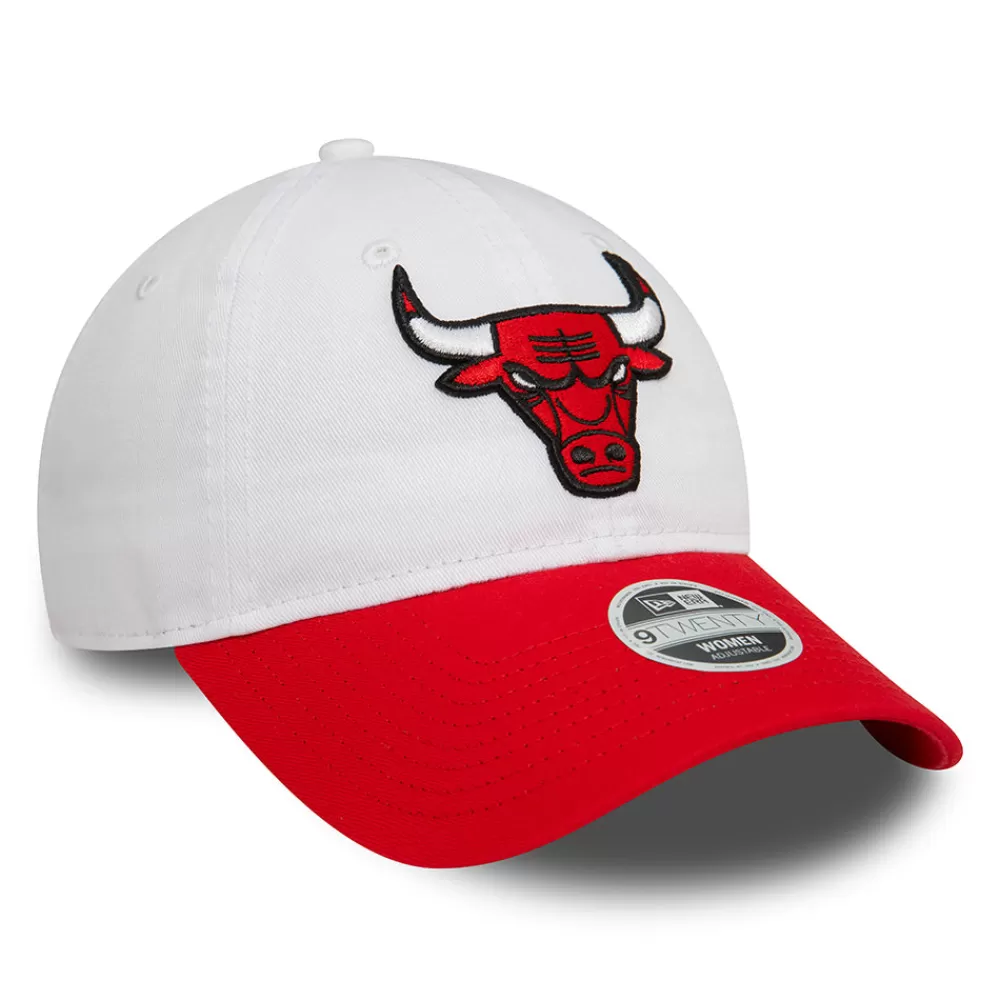 Casquettes De Baseball | Casquettes Femme^New Era Casquette Femme 9TWENTY NBA White Crown Chicago Bulls blanc-rouge