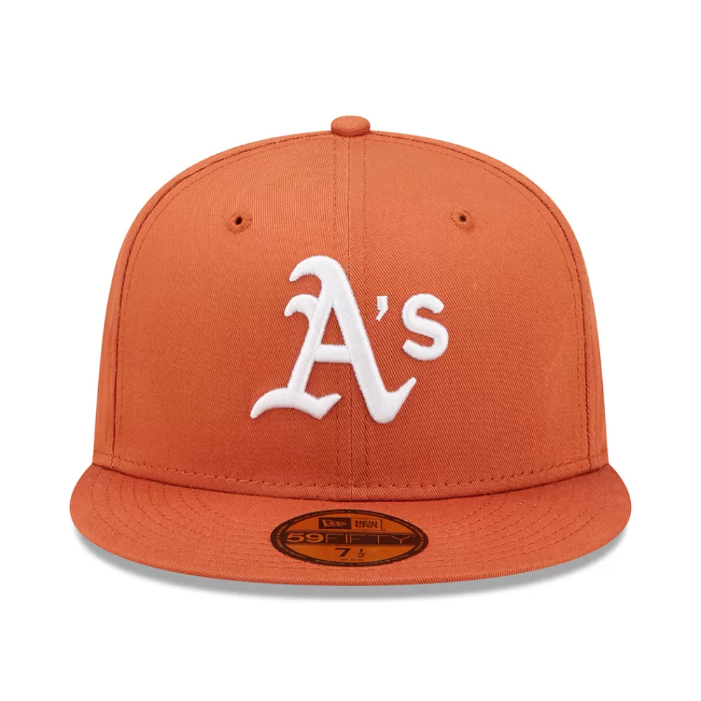 Grandes Tailles | Casquettes De Baseball^New Era Casquette 59FIFTY MLB League Essential Oakland Athletics orange-blanc