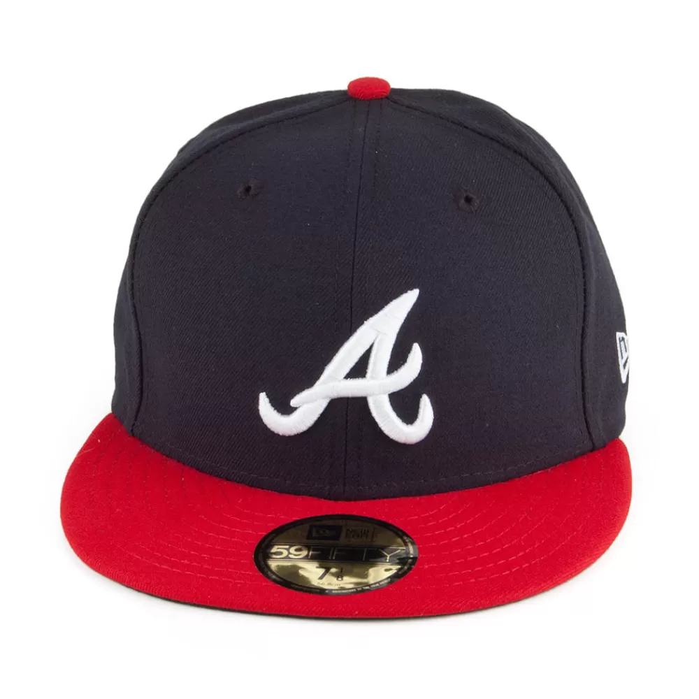 Grandes Tailles | Casquettes De Baseball^New Era Casquette 59FIFTY MLB On Field AC Perf Atlanta Braves bleu marine-rouge
