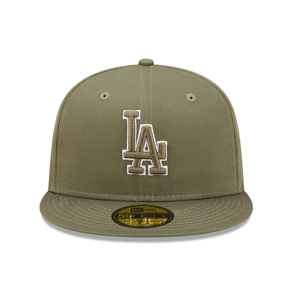 Casquettes De Baseball | Casquettes Homme^New Era Casquette 59FIFTY MLB Team Outline L.A. Dodgers olive