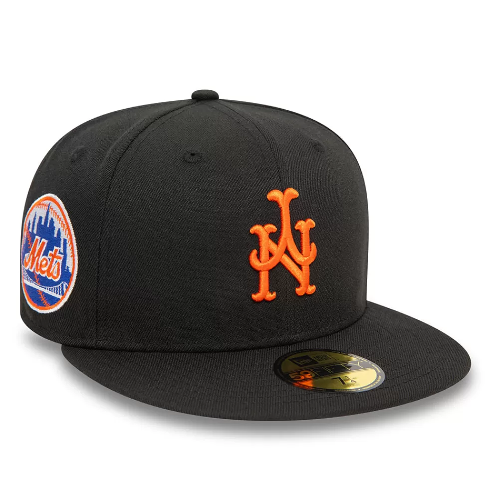 Casquettes De Baseball | Casquettes Homme^New Era Casquette 59FIFTY MLB Upside Down AOP New York Mets noir-orange