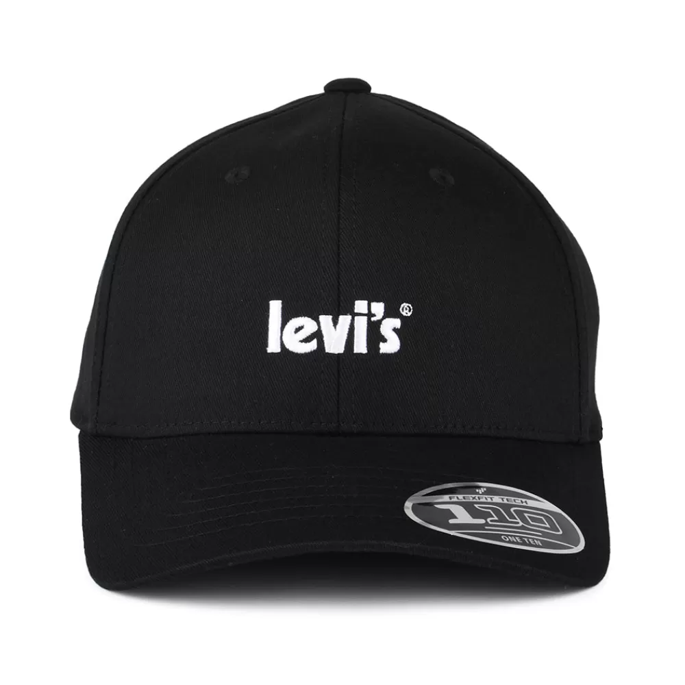 Casquettes De Baseball | Casquettes Homme^Levi's Casquette Flexfit Poster Logo noir LEVI'S