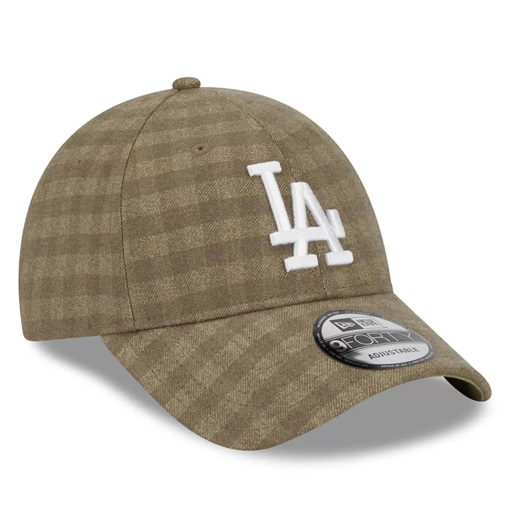 Casquettes De Baseball | Casquettes Homme^New Era Casquette 9FORTY MLB Flannel L.A. Dodgers camel-blanc