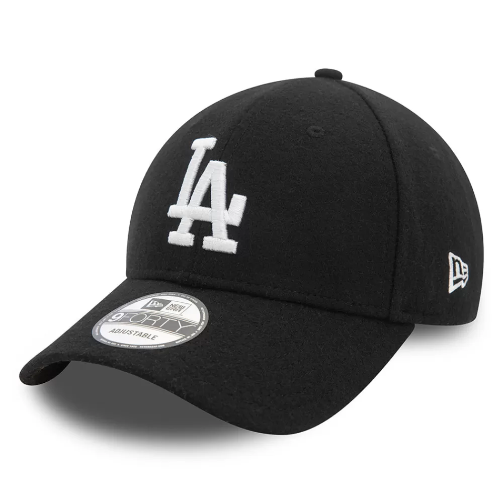 Chapeaux Hiver | Casquettes De Baseball^New Era Casquette 9FORTY MLB Melton Wool L.A. Dodgers noir-blanc