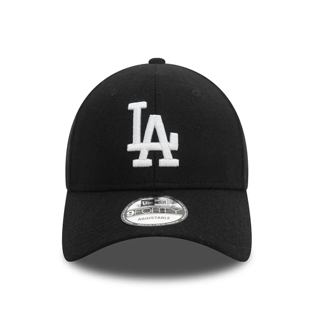 Chapeaux Hiver | Casquettes De Baseball^New Era Casquette 9FORTY MLB Melton Wool L.A. Dodgers noir-blanc