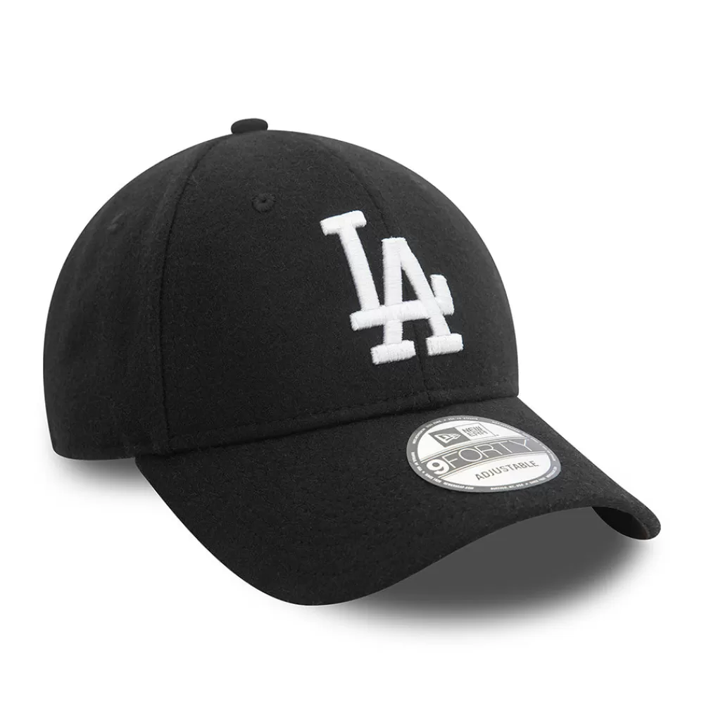 Chapeaux Hiver | Casquettes De Baseball^New Era Casquette 9FORTY MLB Melton Wool L.A. Dodgers noir-blanc
