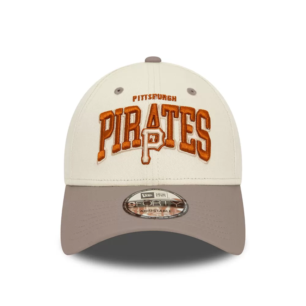 Casquettes Homme^New Era Casquette 9FORTY MLB White Crown Pittsburgh Pirates ivoire-taupe