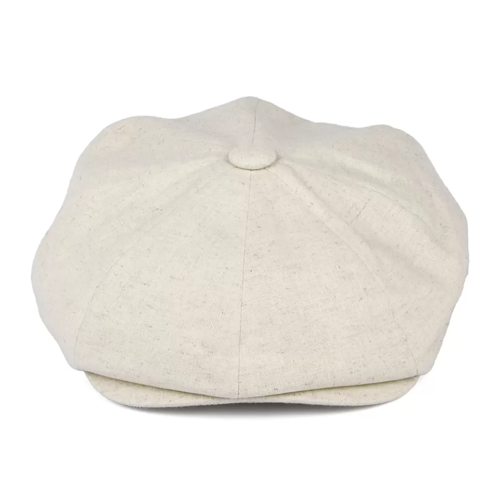 Casquettes Plates | Casquettes Plates^Christys Casquette Gavroche à 8 Pans en Coton et Lin avoine