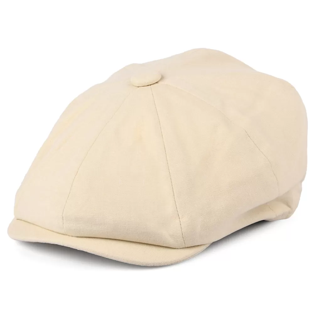 Casquettes Plates | Casquettes Plates^Christys Casquette Gavroche à 8 Pans en Coton et Lin babeurre