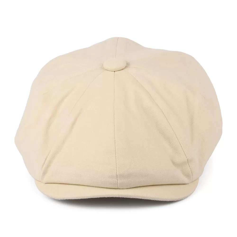 Casquettes Plates | Casquettes Plates^Christys Casquette Gavroche à 8 Pans en Coton et Lin babeurre