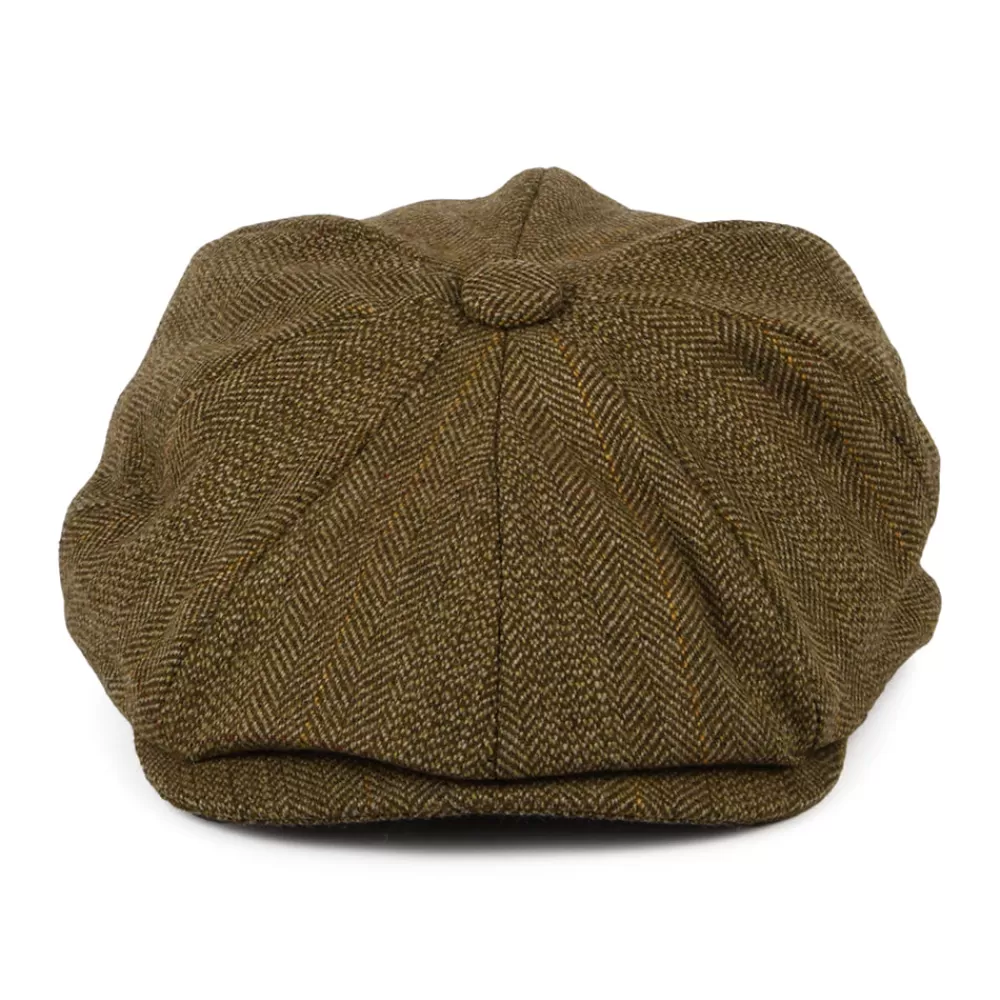 Casquettes Plates | Casquettes Plates^Christys Casquette Gavroche à 8 Pans en Tweed Lovat Teviot marron