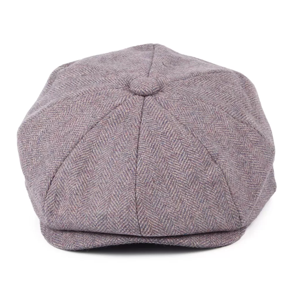 Casquettes Plates | Casquettes Plates^Christys Casquette Gavroche à 8 Pans en Tweed Lovat Teviot violet clair