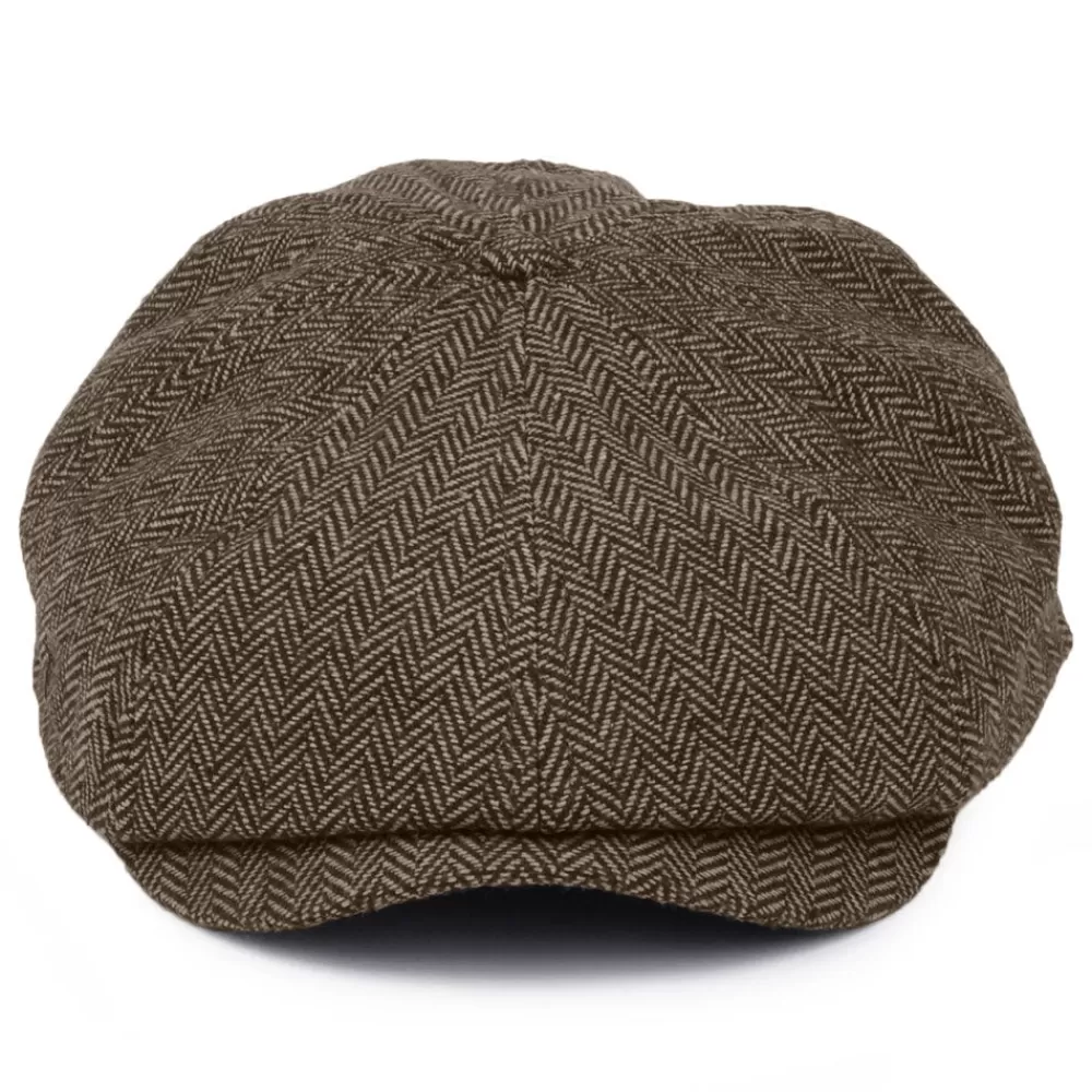 Casquettes Plates | Grandes Tailles^Brixton Casquette Gavroche à Chevrons Brood marron-khaki