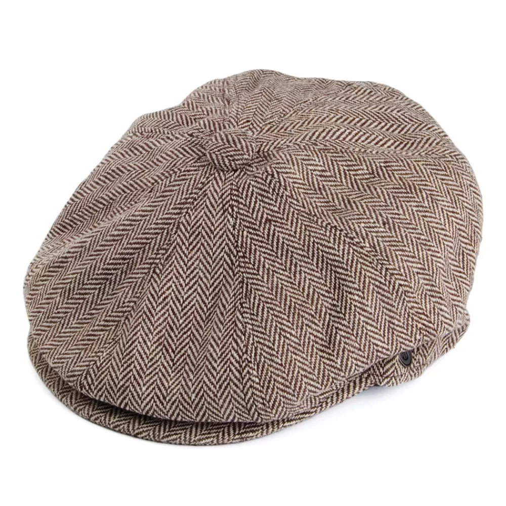 Casquettes Plates | Grandes Tailles^Jaxon & James Casquette Gavroche à Chevrons marron JAXON & JAMES