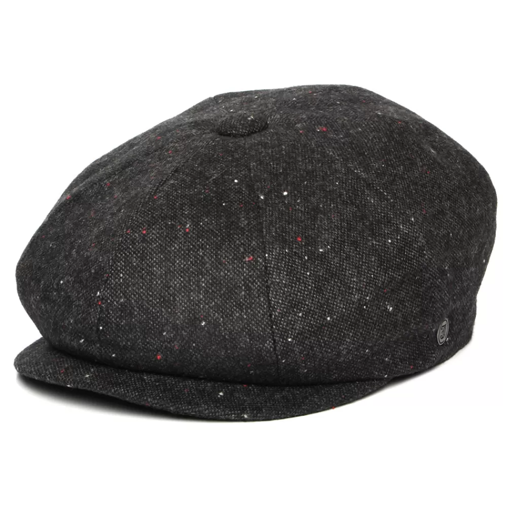 Casquettes Plates | Grandes Tailles^Jaxon & James Casquette Gavroche Chinée et Mouchetée Blackheath noir-multi JAXON & JAMES