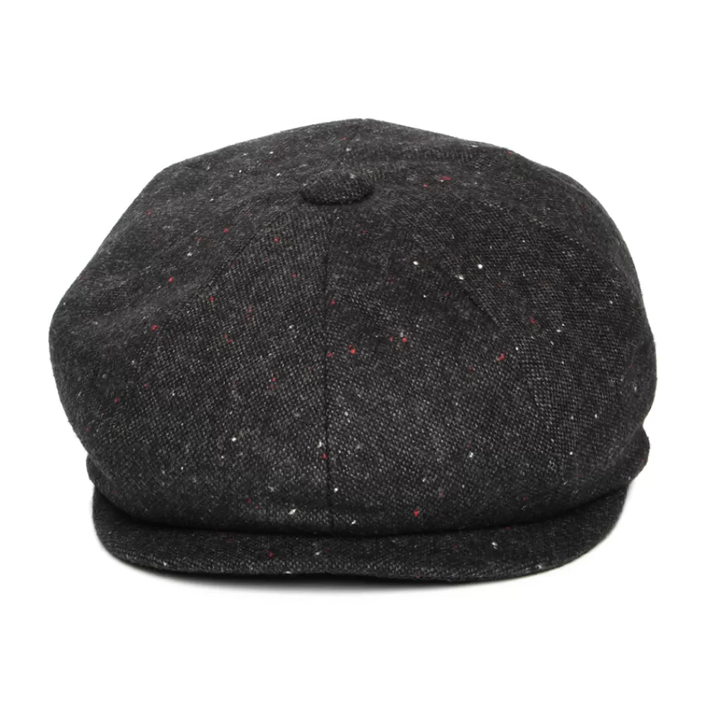 Casquettes Plates | Grandes Tailles^Jaxon & James Casquette Gavroche Chinée et Mouchetée Blackheath noir-multi JAXON & JAMES