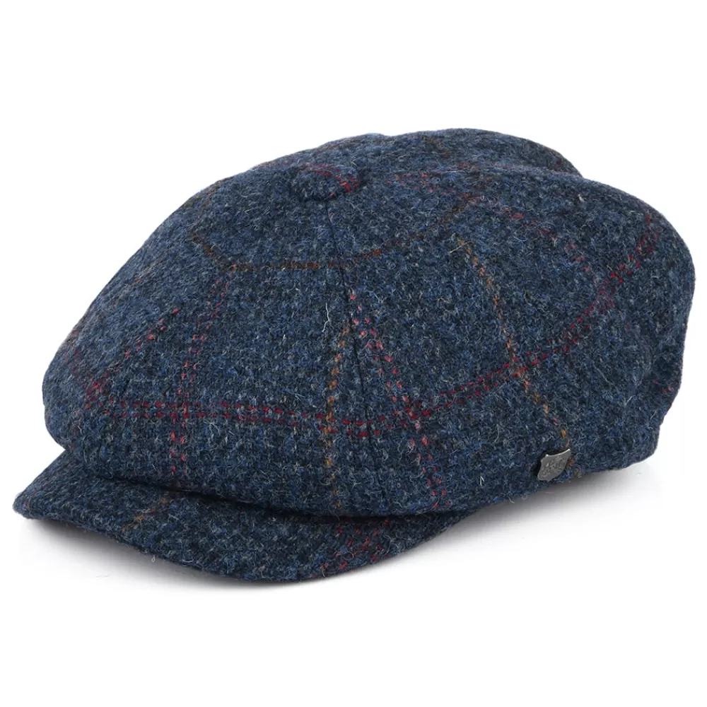 Casquettes Plates | Chapeaux Hiver^Failsworth Casquette Gavroche en Harris Tweed à Carreaux Carloway denim-multicolore