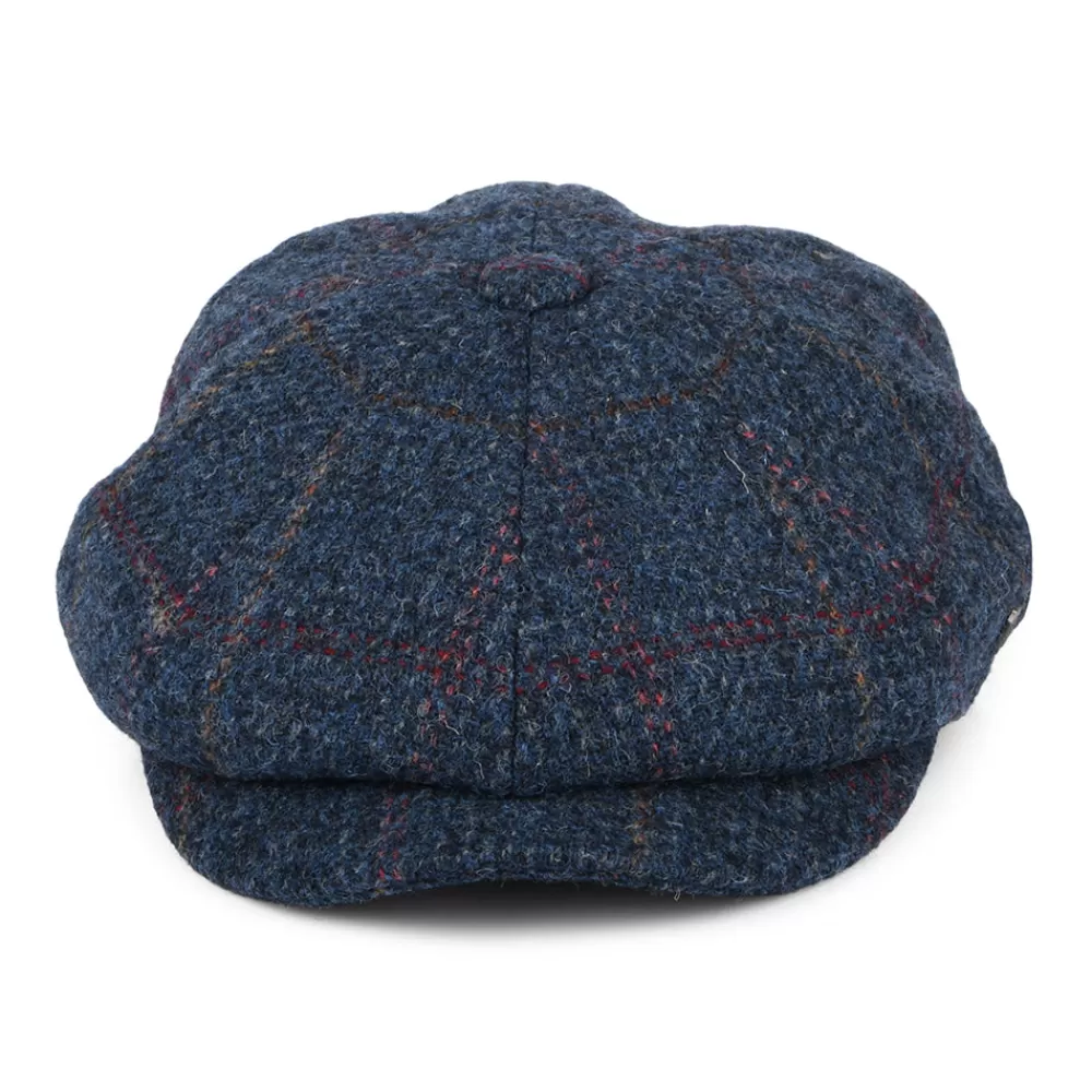 Casquettes Plates | Chapeaux Hiver^Failsworth Casquette Gavroche en Harris Tweed à Carreaux Carloway denim-multicolore