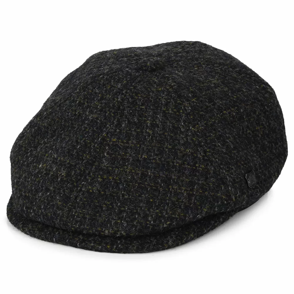 Casquettes Plates | Chapeaux Hiver^Failsworth Casquette Gavroche en Harris Tweed à Carreaux Hudson anthracite