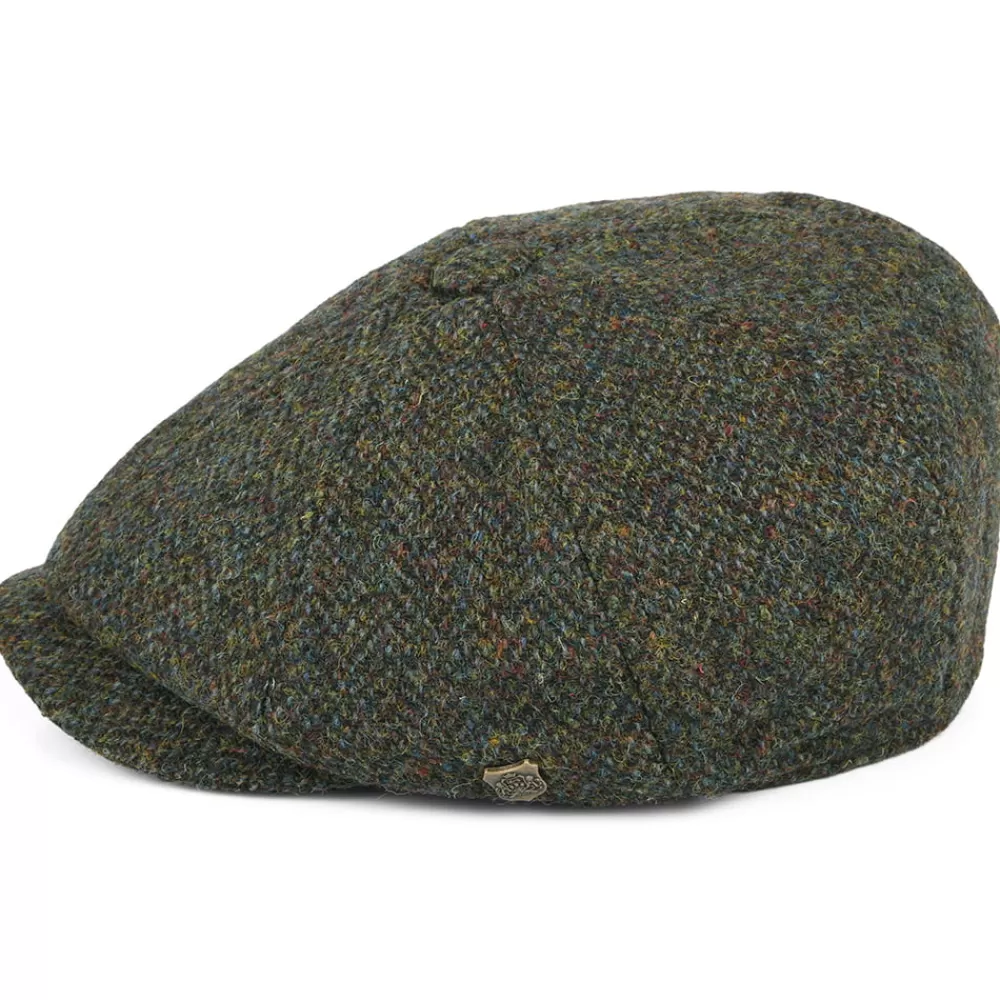 Casquettes Plates | Chapeaux Hiver^Failsworth Casquette Gavroche en Harris Tweed à Chevrons Carloway forêt
