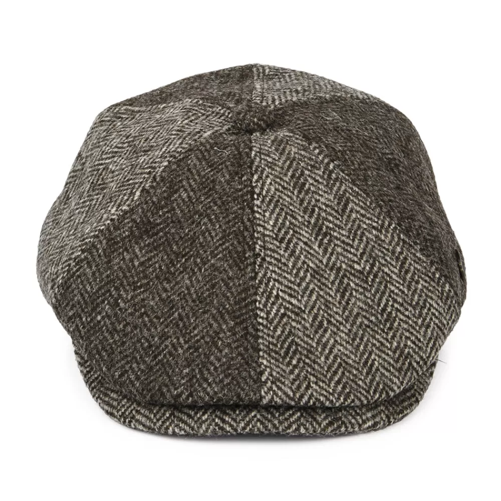Casquettes Plates | Casquettes Plates^Failsworth Casquette Gavroche en Laine Britannique Hexham marron clair-marron foncé