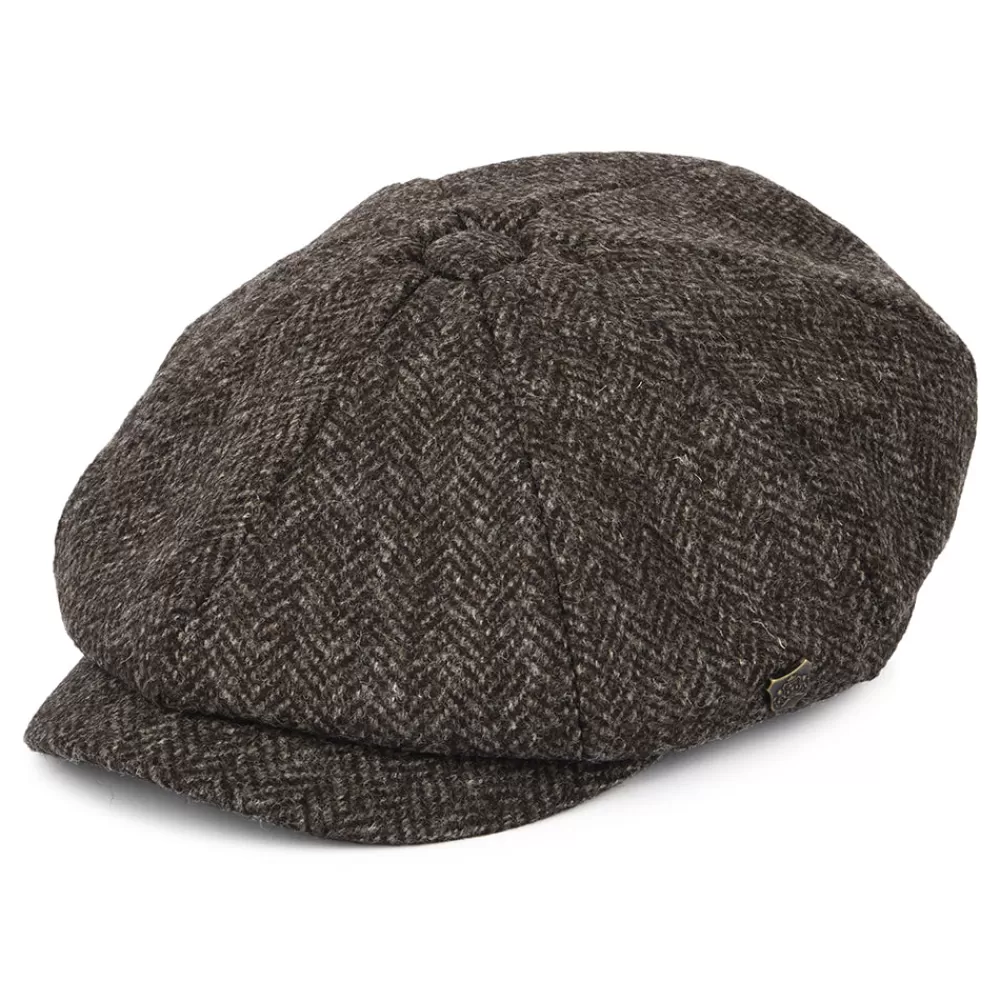 Casquettes Plates | Casquettes Plates^Failsworth Casquette Gavroche en Laine Britannique Rothbury marron foncé